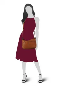 Сумка через плечо Spikes & Sparrow, натуральная кожа, цвет Cognac