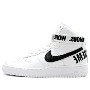 Кроссовки x supreme air force 1 высокие supreme Nike, белый