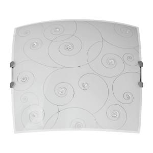 Потолочный светильник Näve Celvia, матовое стекло / нержавеющая сталь - 24 языка пламени