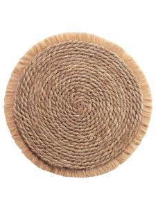 Douceur d’Intérieur Соломенная салфетка под тарелку коричневого цвета