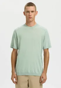 Простая футболка Selected, Aqua Gray