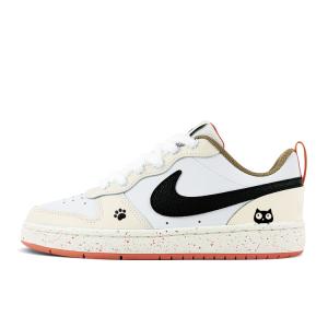 Court Borough 2 нескользящие амортизирующие износостойкие низкие детские скейтбординг кроссовки unisex Nike, желтый