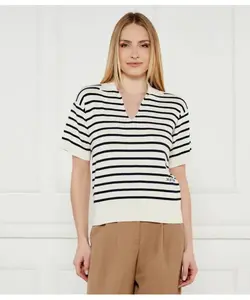 Футболка поло Loose fit Tommy Hilfiger, бежевый