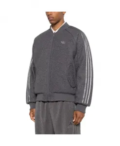 Двусторонняя куртка-бомбер Superstar Adidas, серый