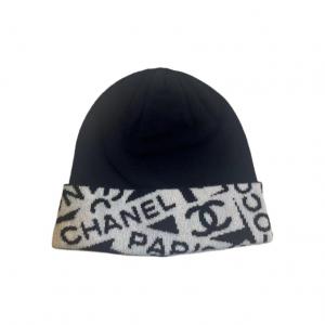 Chanel Кашемировая шапка-бини унисекс, темно-синий