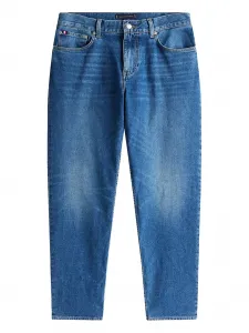 Зауженные джинсы с эффектом потертости Tommy Hilfiger, синий