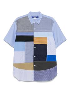 Рубашка в технике пэчворк Junya Watanabe MAN, синий