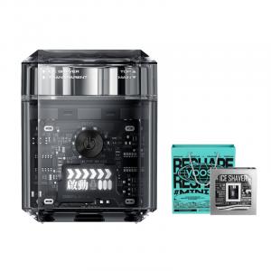 ICE Rotary Razors Stainless Steel Dual Blade Полностью моющаяся мини-бритва, Waterproof YOOSE, ice transparent серый