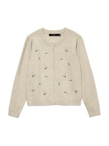 VERO MODA Кардиган 'VMFiorella' вязаный, бежевый