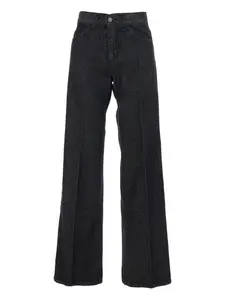 Джинсы с шлевками для ремня и нашивкой-логотипом Merci, черный