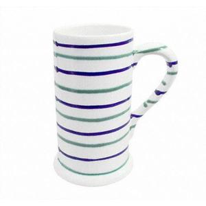 Кружка пивная Traunsee форма А 0,5 л Gmundner Keramik, белый/зеленый/фиолетовый