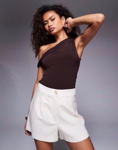 Структурированные шорты River Island цвета экрю