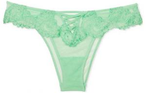 DREAM ANGELS Бохо цветочная вышивка Трусики женские 1 упаковка Травяной зеленый Victoria's Secret