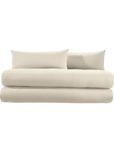Erwin Müller Комплект постельного белья из жатой ткани, 4 предмета, цвет кремовый, Wertingen