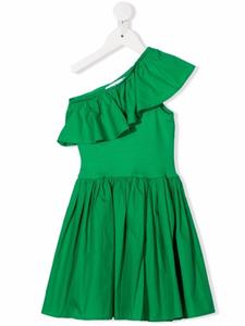 Molo платье из органического хлопка с оборками, зеленый