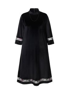 Платье миди темно-сиреневого цвета Ulla Popken