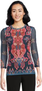 Футболка Johnny Was Kaia Mesh Tee, Ryland