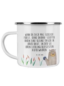 Кофейная кружка Otter Stone с надписью на белом фоне Mr. & Mrs. Panda