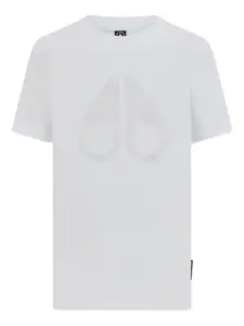 Футболка Chamblee Leaf с логотипом Moose Knuckles Kids, белый