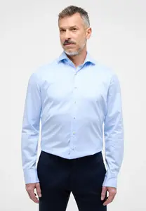 Рубашка Eterna с длинными рукавами "SLIM FIT", голубой