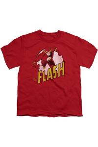 Футболка с коротким рукавом DC Comics Flash The Flash для детей Gildan, красный