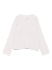 Свитер с манжетами в рубчик Alpha Studio, белый