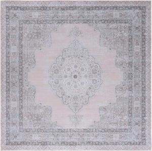 Ковер SAFAVIEH, 183 x 183 см, моющийся коллекция Tucson - beige и light green, противоскользящий, идеален для помещений с высокой проходимостью: гостиная, спальня, домашний офис, столовая (TSN184B-6SQ)