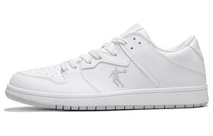 Кроссовки QIAODAN Skateboarding Shoes Men Low-top White/gray, светло-серый