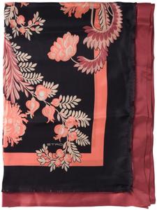 Шелковый шарф ETRO, черный