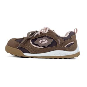 WARRIOR Дышащие и легкие низкие повседневные туфли женские коричневого и розового цвета