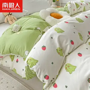 Antarctic Пододеяльник 150х200 см из чистого хлопка, Strawberry Little Dinosaur-LEZ