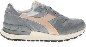 Мужские кроссовки Diadora Conquest из замши с шнуровкой - серые