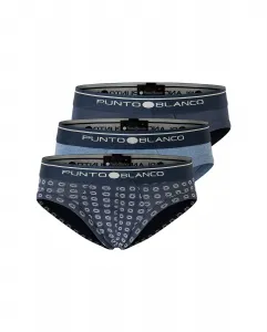 Комплект из 3 разноцветных трусов для мальчика с логотипом на талии Punto Blanco