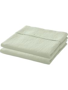 Erwin Müller Полульняное белье, простыня льняное/полульняное, 2 шт, Деггендорф в нефрите