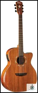 Washburn Comfort Series WCG55CE с корпусом из коки, гранд-андроид с вырезом, гриф из красного дерева, Fishman Presys+