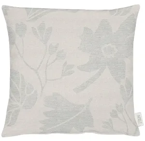 АПЭЛТ декоративная подушка "Марлен", чехол на подушку с наполнителем, 1 шт APELT 45х45 см, светло-серый