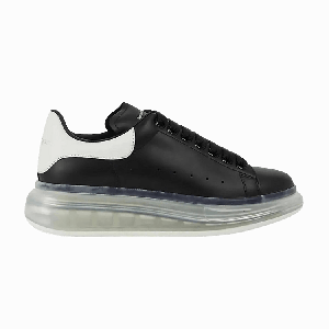 Кроссовки Alexander McQueen Alexander McQueen Oversized Sneaker 'Clear Sole - Black White', черный