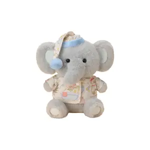 Милый дизайн пижамы с медведем-художником в пасторальном стиле плюшевая кукла слон 25 см высота PUDOWRABBIT