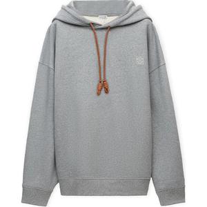 Длинный худи со шнурком LOEWE, серый