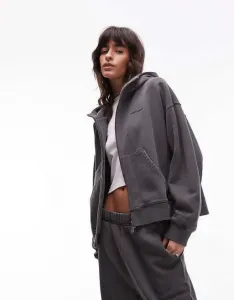 Графитовая худи на молнии Carhartt WIP Benton