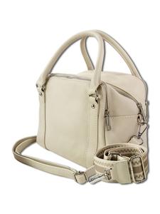 Наплечная сумка Toscanto Umhängetasche, Citytasche Leder beige ca. 22cm
