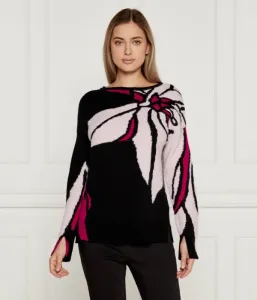 Шерстяной свитер loose fit Marc Cain, черный