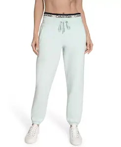 Женские спортивные брюки-джоггеры с логотипом и полосками Calvin Klein, синий