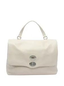 Кожаная сумка-тоут Postina с двойной застежкой Zanellato, белый