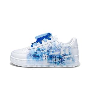 Амортизирующие устойчивые к истиранию дышащие низкие скейтбордские кроссовки Unisex WARRIOR, белый