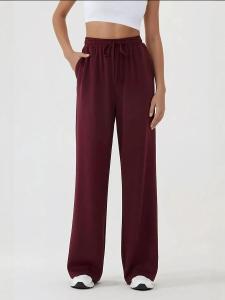 Широкие брюки Hiccup, Wine Red