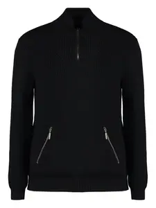Свитер Cloud с воротником на молнии Moorer, черный