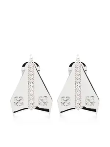 Серьги-клипсы Paperplane Off-White