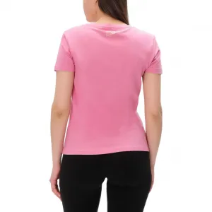 EMPORIO ARMANI EA7 Футболка с анималистичным принтом для женщин Pink