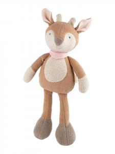 Мягкая плюшевая игрушка-олень для малышей и детей, коричневого цвета